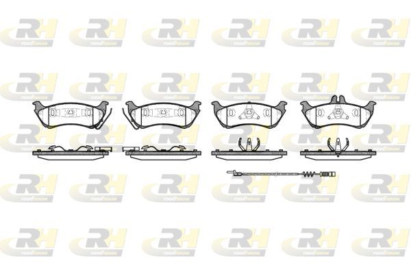 Stabdžių trinkelių rinkinys, diskinis stabdys ROADHOUSE 2698.11