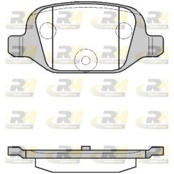 Stabdžių trinkelių rinkinys, diskinis stabdys ROADHOUSE 2727.00