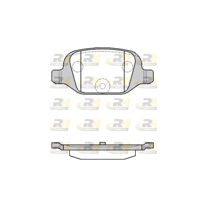 Stabdžių trinkelių rinkinys, diskinis stabdys ROADHOUSE 2727.00