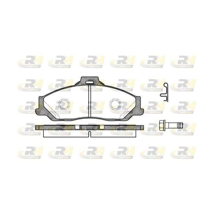 Stabdžių trinkelių rinkinys, diskinis stabdys ROADHOUSE 2730.01