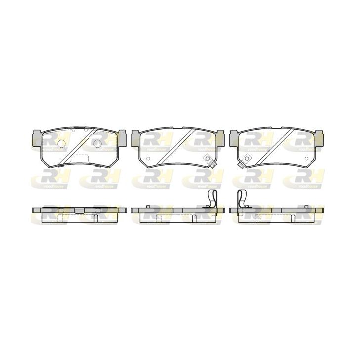 Stabdžių trinkelių rinkinys, diskinis stabdys ROADHOUSE 2746.42