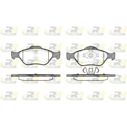 Stabdžių trinkelių rinkinys, diskinis stabdys ROADHOUSE 2766.00