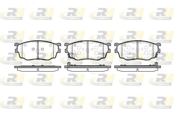 Stabdžių trinkelių rinkinys, diskinis stabdys ROADHOUSE 2800.12