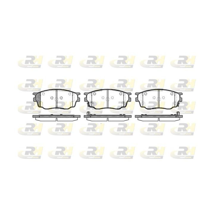 Stabdžių trinkelių rinkinys, diskinis stabdys ROADHOUSE 2800.22