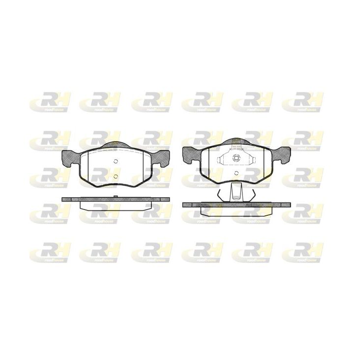 Stabdžių trinkelių rinkinys, diskinis stabdys ROADHOUSE 2802.00