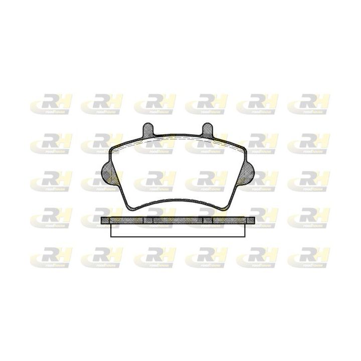 Stabdžių trinkelių rinkinys, diskinis stabdys ROADHOUSE 2819.00