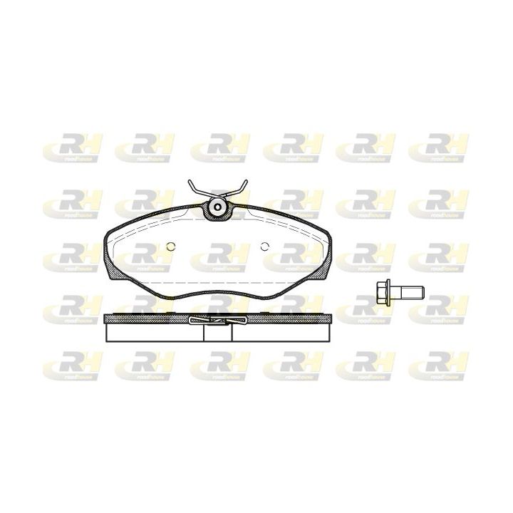 Stabdžių trinkelių rinkinys, diskinis stabdys ROADHOUSE 2834.00