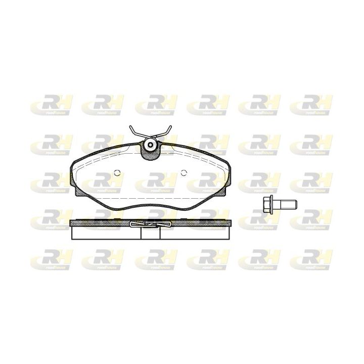 Stabdžių trinkelių rinkinys, diskinis stabdys ROADHOUSE 2834.20