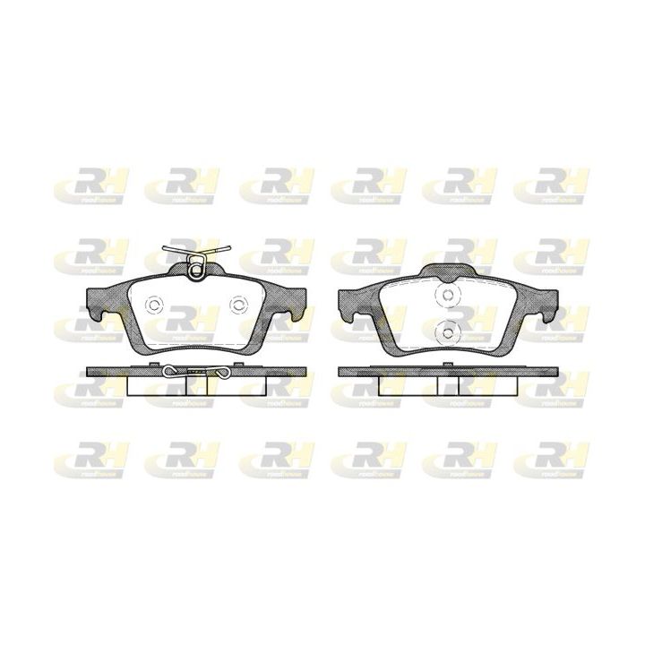 Stabdžių trinkelių rinkinys, diskinis stabdys ROADHOUSE 2842.30