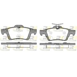 Stabdžių trinkelių rinkinys, diskinis stabdys ROADHOUSE 2842.70