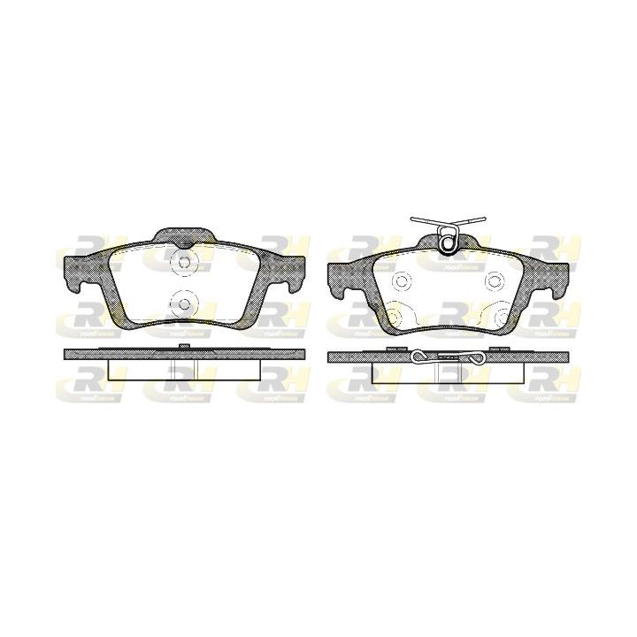 Stabdžių trinkelių rinkinys, diskinis stabdys ROADHOUSE 2842.70