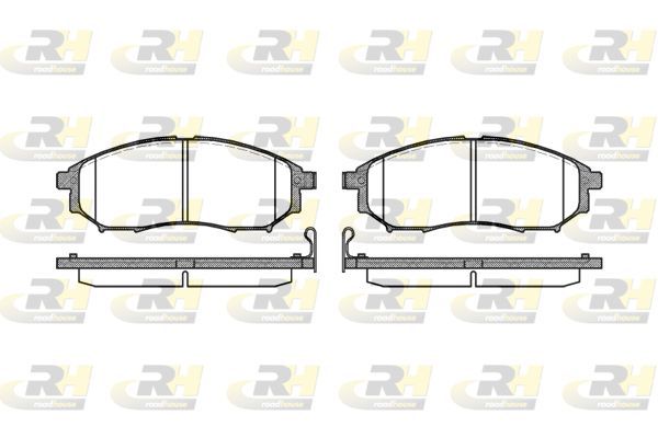 Stabdžių trinkelių rinkinys, diskinis stabdys ROADHOUSE 2852.14