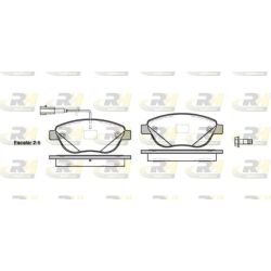 Stabdžių trinkelių rinkinys, diskinis stabdys ROADHOUSE 2859.12