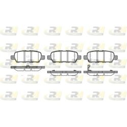 Stabdžių trinkelių rinkinys, diskinis stabdys ROADHOUSE 2876.01