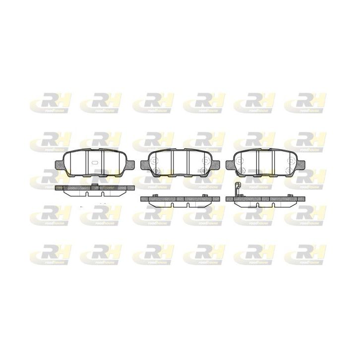 Stabdžių trinkelių rinkinys, diskinis stabdys ROADHOUSE 2876.01