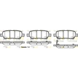 Stabdžių trinkelių rinkinys, diskinis stabdys ROADHOUSE 2876.21