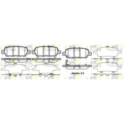 Stabdžių trinkelių rinkinys, diskinis stabdys ROADHOUSE 2876.41