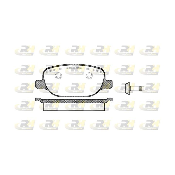 Stabdžių trinkelių rinkinys, diskinis stabdys ROADHOUSE 2878.00