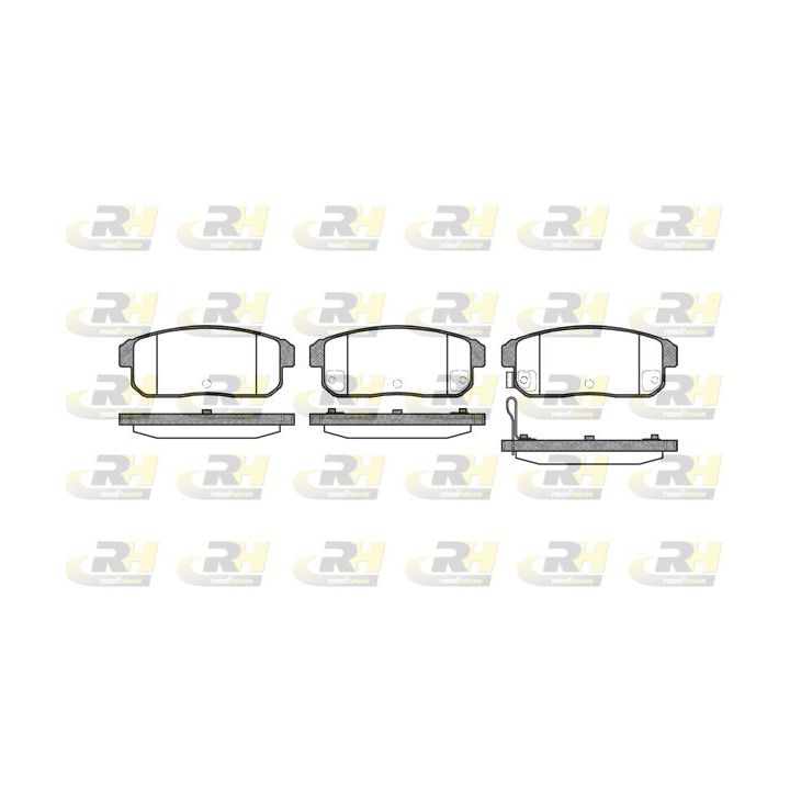 Stabdžių trinkelių rinkinys, diskinis stabdys ROADHOUSE 2883.11