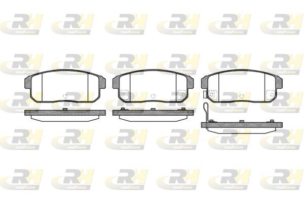 Stabdžių trinkelių rinkinys, diskinis stabdys ROADHOUSE 2883.11