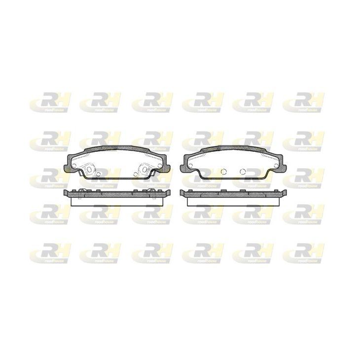 Stabdžių trinkelių rinkinys, diskinis stabdys ROADHOUSE 2952.02