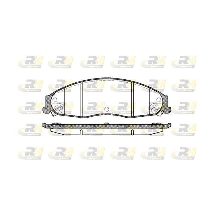 Stabdžių trinkelių rinkinys, diskinis stabdys ROADHOUSE 2955.08