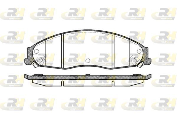 Stabdžių trinkelių rinkinys, diskinis stabdys ROADHOUSE 2955.08
