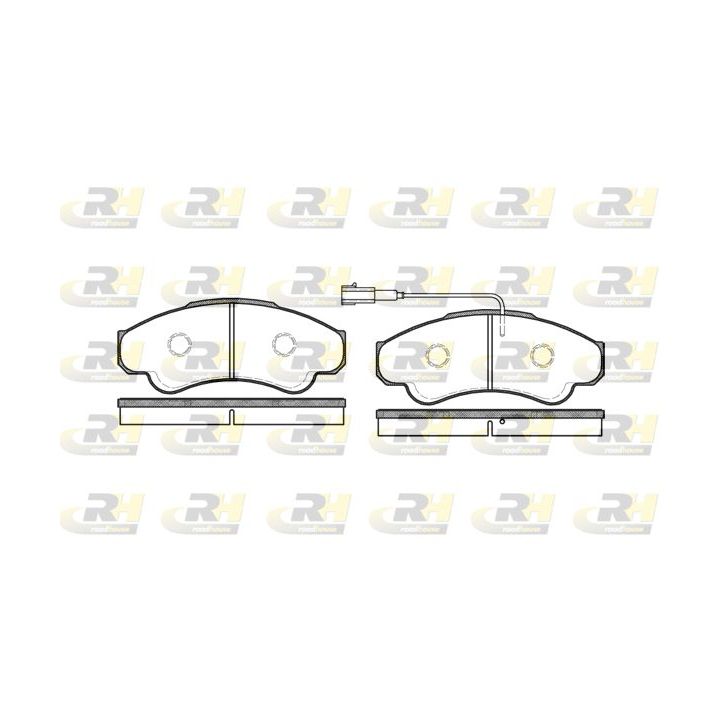 Stabdžių trinkelių rinkinys, diskinis stabdys ROADHOUSE 2959.01