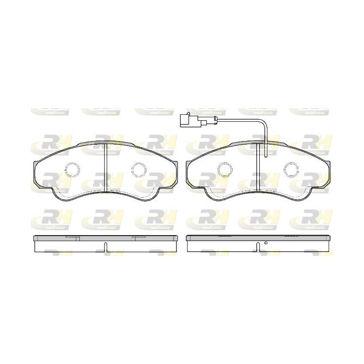 Stabdžių trinkelių rinkinys, diskinis stabdys ROADHOUSE 2959.11