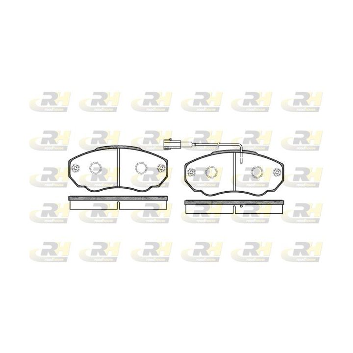 Stabdžių trinkelių rinkinys, diskinis stabdys ROADHOUSE 2960.01