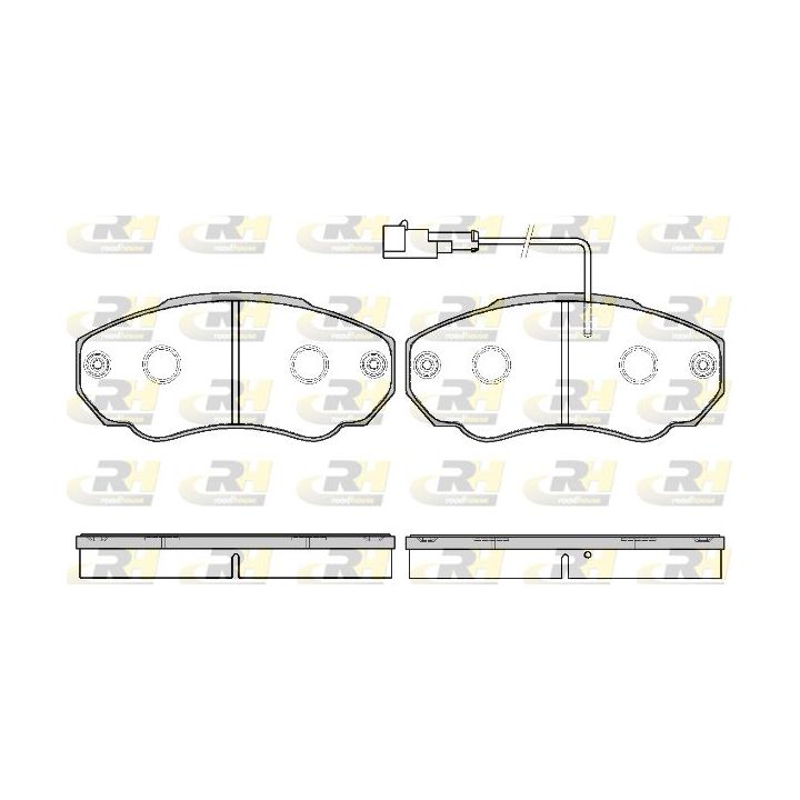Stabdžių trinkelių rinkinys, diskinis stabdys ROADHOUSE 2960.21