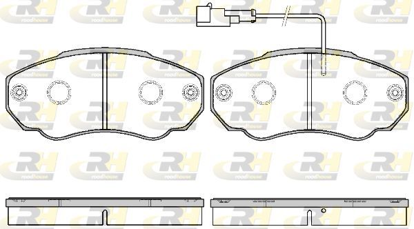 Stabdžių trinkelių rinkinys, diskinis stabdys ROADHOUSE 2960.21