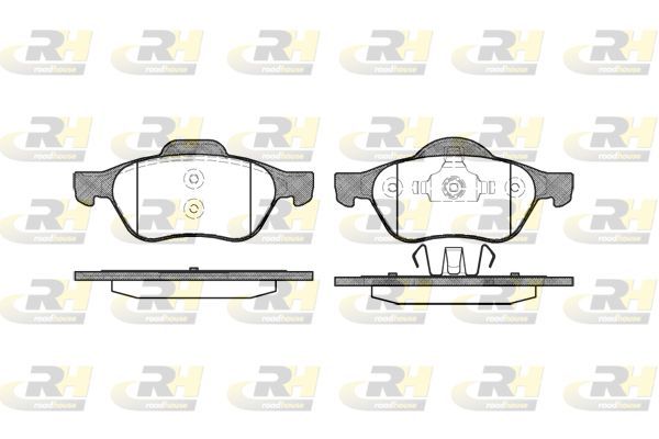 Stabdžių trinkelių rinkinys, diskinis stabdys ROADHOUSE 2962.00