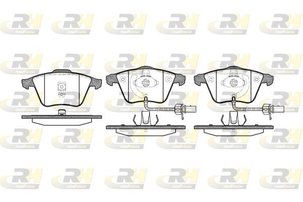 Stabdžių trinkelių rinkinys, diskinis stabdys ROADHOUSE 2964.02