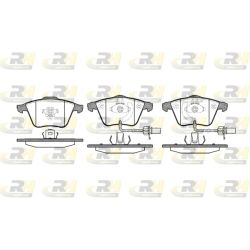 Stabdžių trinkelių rinkinys, diskinis stabdys ROADHOUSE 2964.12