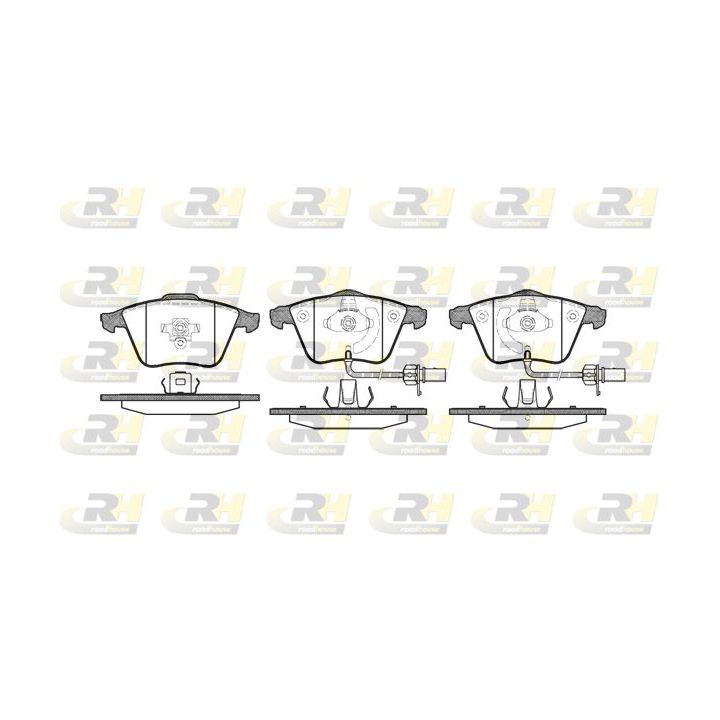 Stabdžių trinkelių rinkinys, diskinis stabdys ROADHOUSE 2964.12