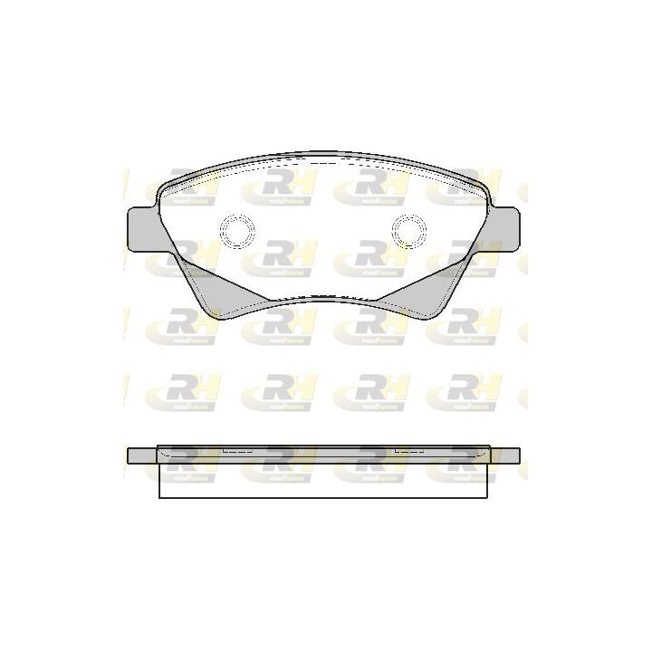 Stabdžių trinkelių rinkinys, diskinis stabdys ROADHOUSE 2976.20