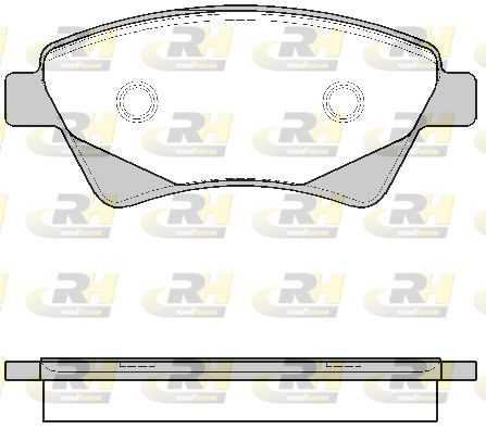 Stabdžių trinkelių rinkinys, diskinis stabdys ROADHOUSE 2976.20