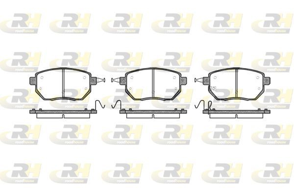 Stabdžių trinkelių rinkinys, diskinis stabdys ROADHOUSE 2985.02