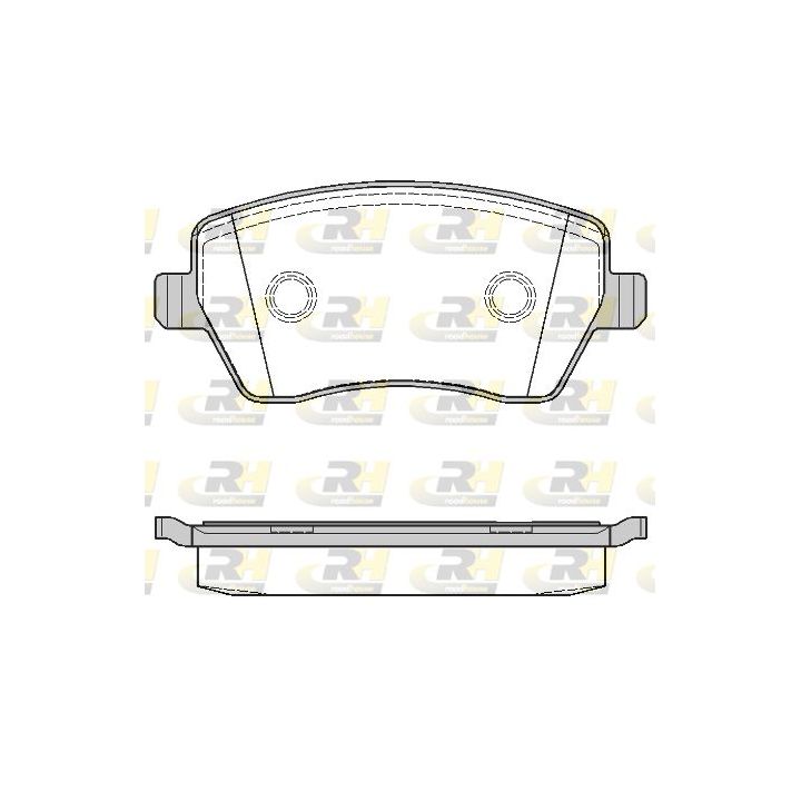 Stabdžių trinkelių rinkinys, diskinis stabdys ROADHOUSE 2987.00