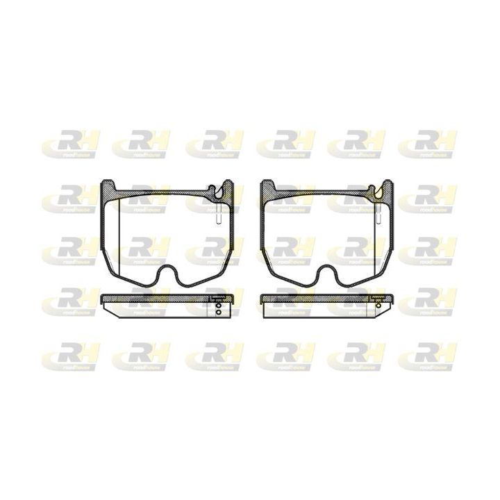 Stabdžių trinkelių rinkinys, diskinis stabdys ROADHOUSE 2992.00