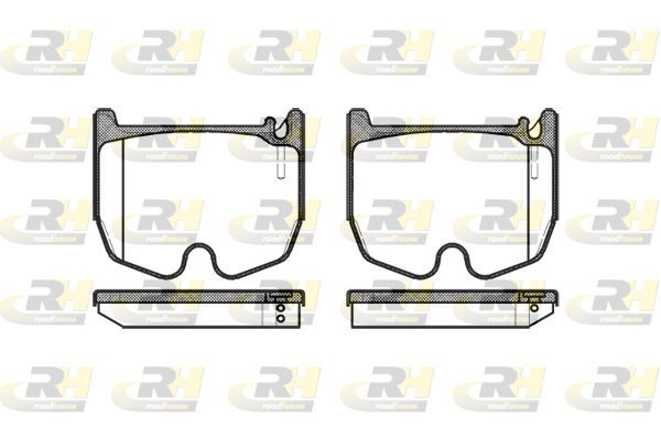 Stabdžių trinkelių rinkinys, diskinis stabdys ROADHOUSE 2992.00