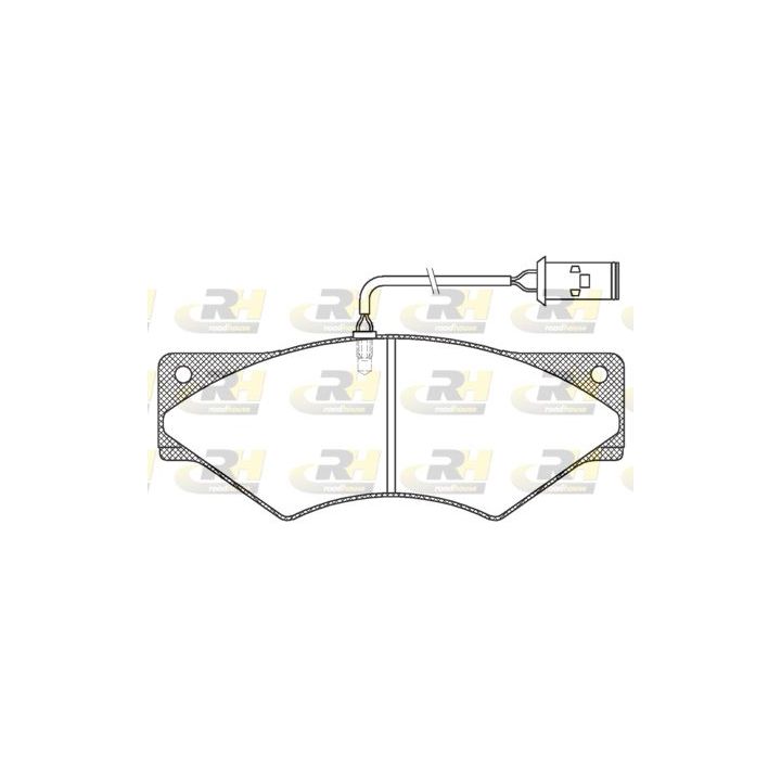 Stabdžių trinkelių rinkinys, diskinis stabdys ROADHOUSE JSX 2436.40