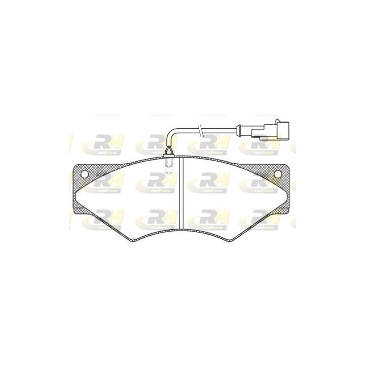 Stabdžių trinkelių rinkinys, diskinis stabdys ROADHOUSE JSX 2436.41