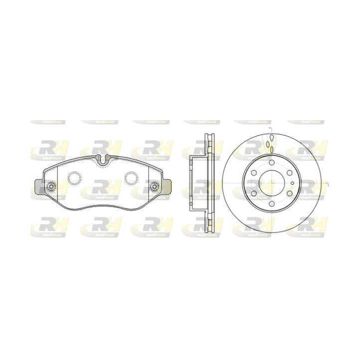 Stabdžių rinkinys, diskiniai stabdžiai ROADHOUSE 81245.02
