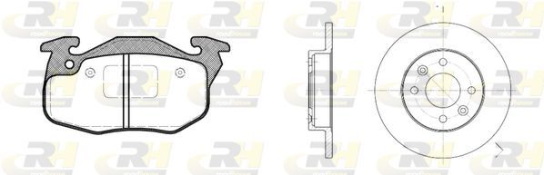 Stabdžių rinkinys, diskiniai stabdžiai ROADHOUSE 8192.08