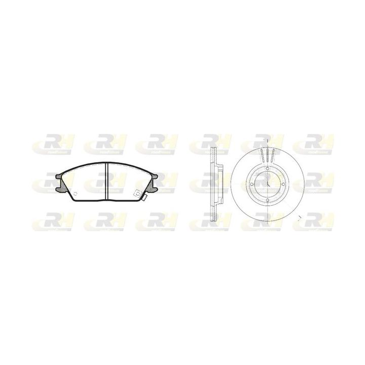 Stabdžių rinkinys, diskiniai stabdžiai ROADHOUSE 8224.00