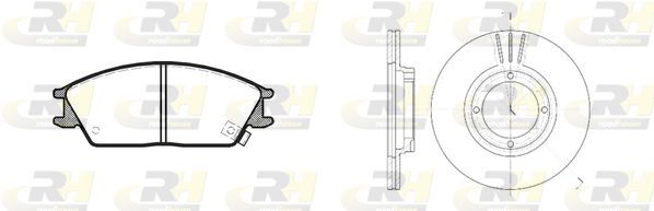 Stabdžių rinkinys, diskiniai stabdžiai ROADHOUSE 8224.00