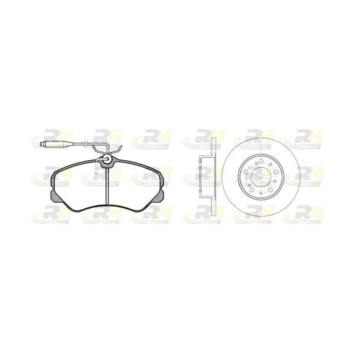 Stabdžių rinkinys, diskiniai stabdžiai ROADHOUSE 8261.00