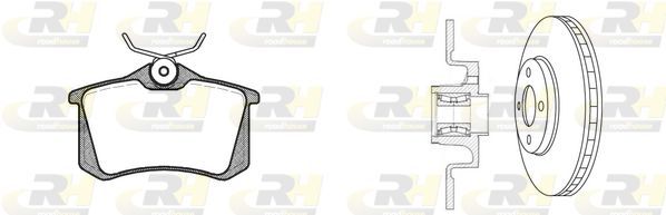 Stabdžių rinkinys, diskiniai stabdžiai ROADHOUSE 8263.27